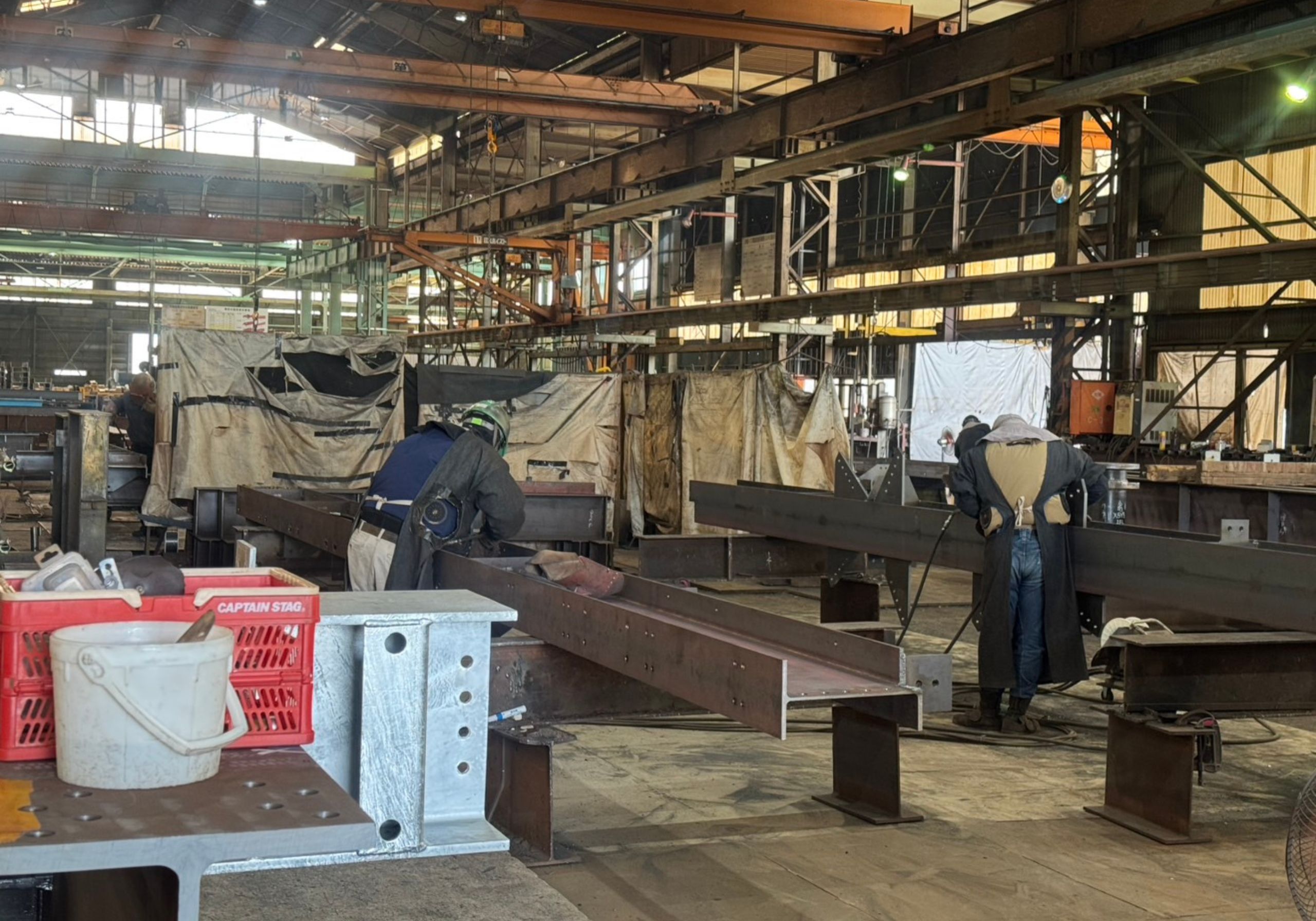 三重県 四日市市 鉄骨工事 鋼構造物工事 鉄骨製作 Hグレード認定 建築 鉄骨製作工場 鉄骨 鉄構 溶接 国土交通省認定工場